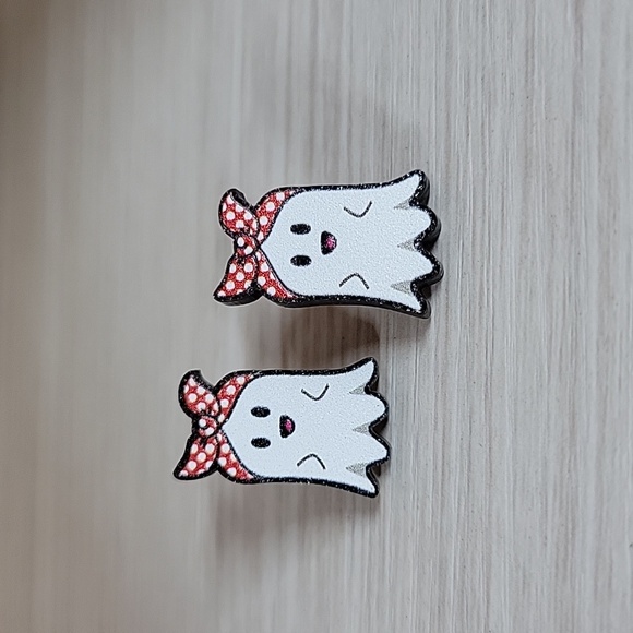 🔥LAST PAIR🔥 ROCKABILLY GHOST GIRL EARRINGS - Picture 4 of 6